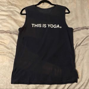 Navy lululemon this is yoga tank